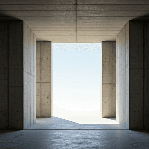 Detailopname van een moderne betonstructuur constructie